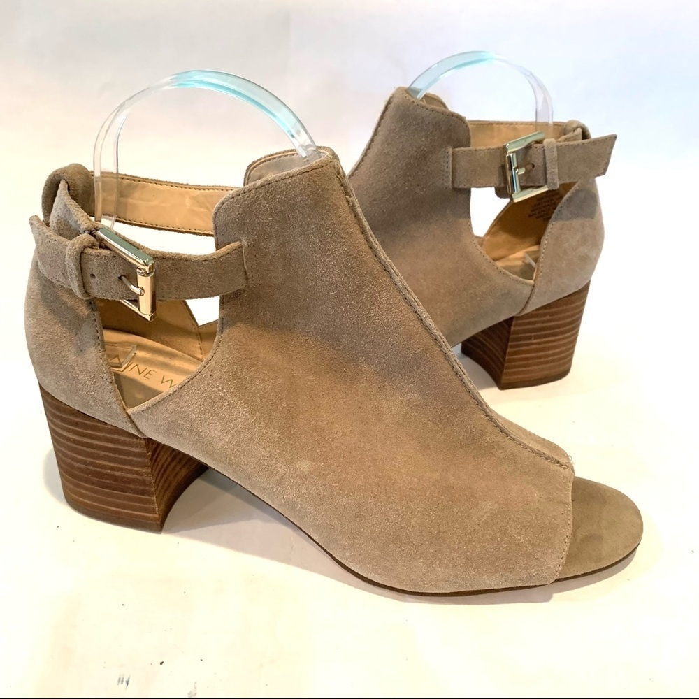 Nine West Tan Suede Shoe Bootie -Gerdie